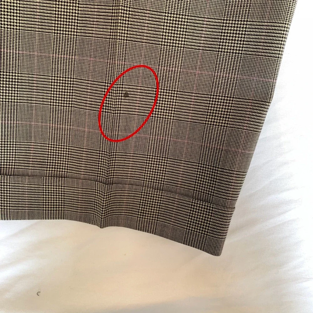 Ralph Lauren Mens‎ Glen Plaid Wool Suit 44R Brown Pink Check 2 Button Dillards